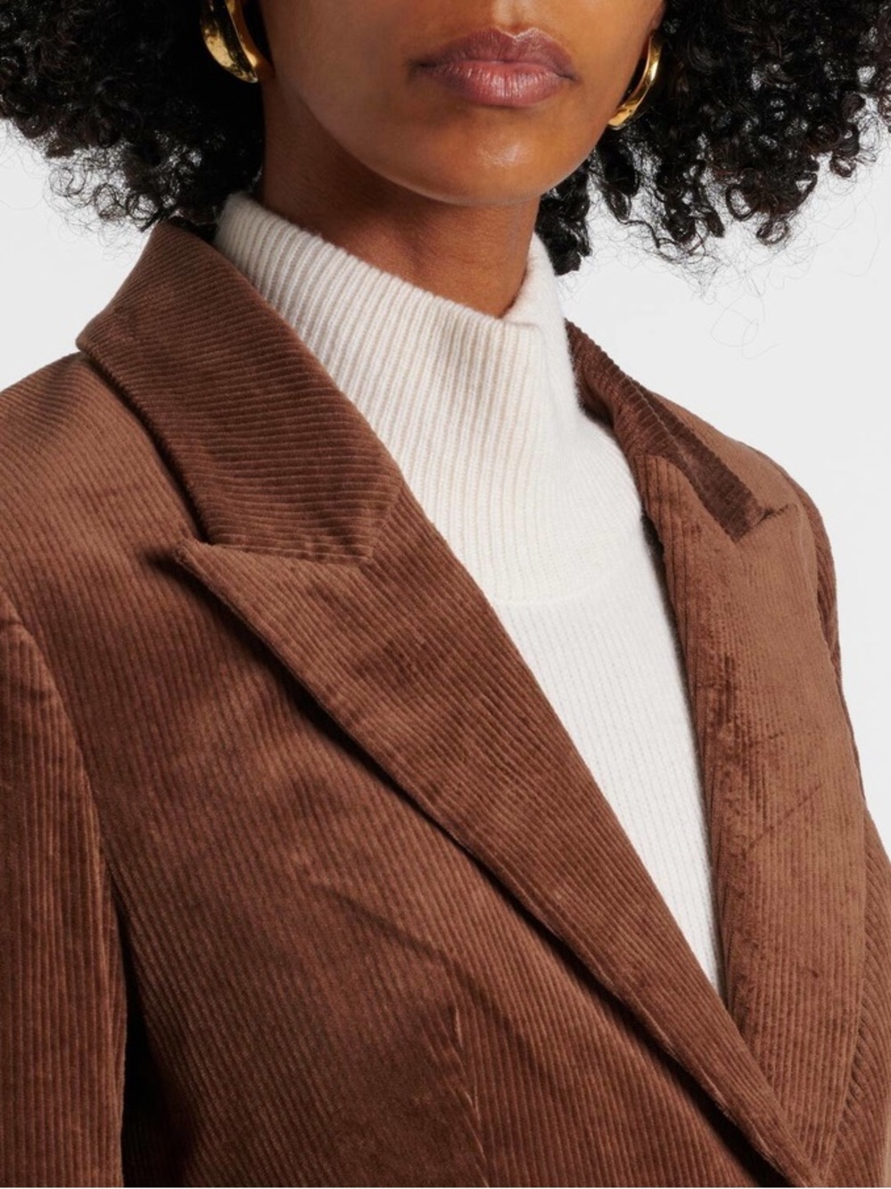 Veronica Beard Reagan Corduroy Dickey Blazer Brown Size 6 Dark Cocoa - Picture 15 of 16